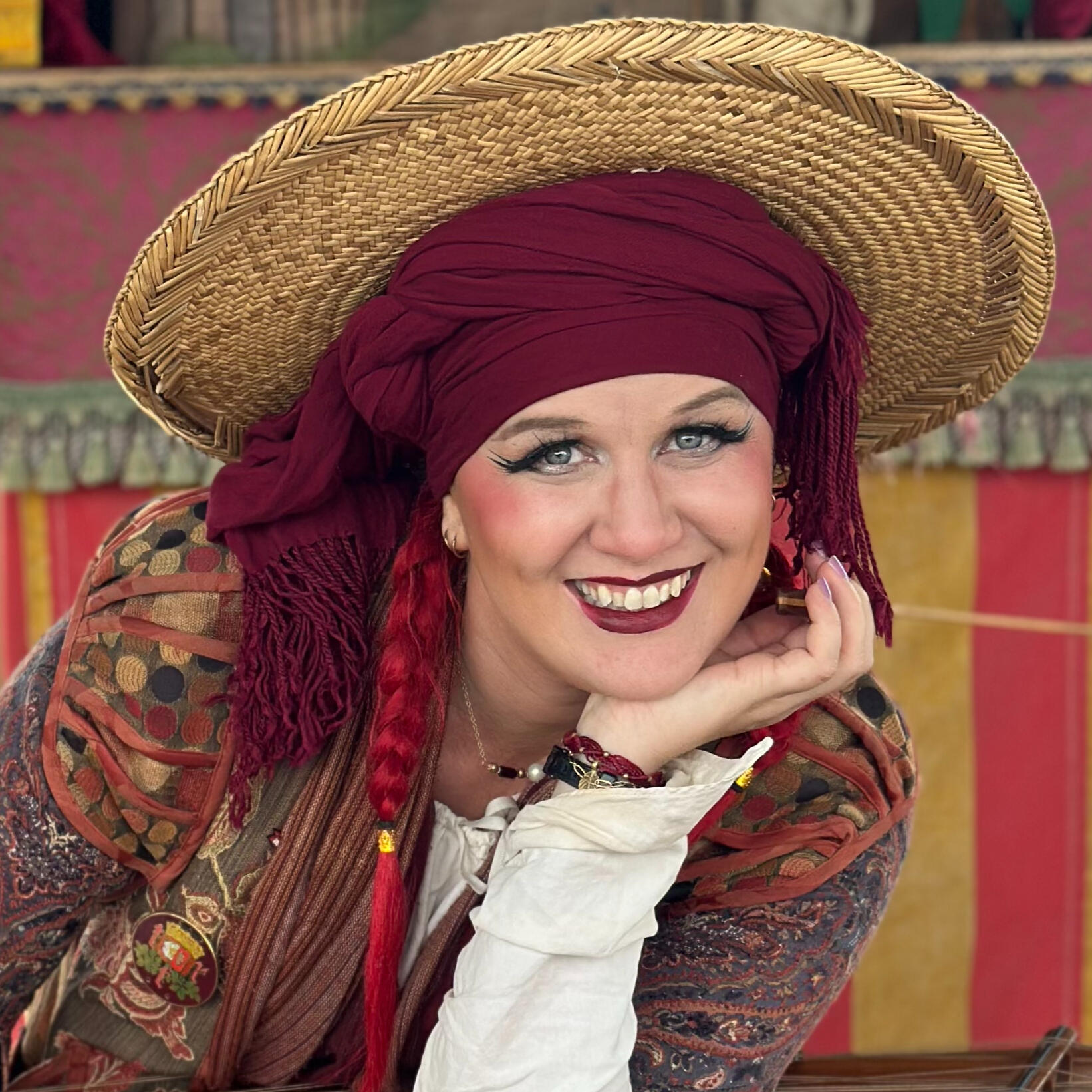 Victoria Van Arnam as the Lady Victoria performing at the Washington Midsummer Renaissance Festival